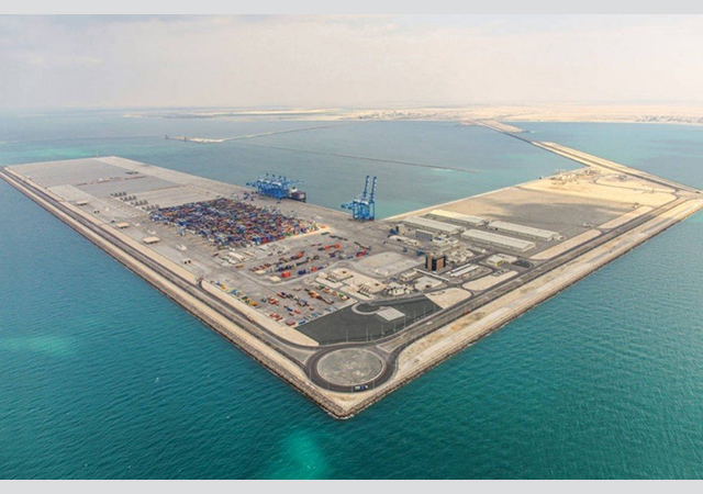 Mubarak Al-Kabeer Port ... an ongoing project now being implemented on a priority basis.